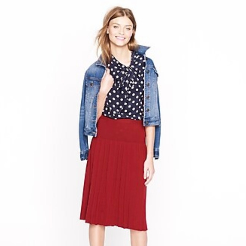 (4 for $30 🌸) NWT J. Crew Red Sweater Skirt